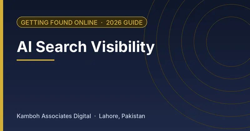 AI Search Visibility: 2026 guide by Kamboh Associates Digital, Lahore