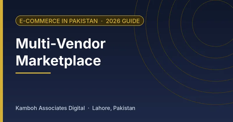 Multi-Vendor Marketplace: 2026 guide by Kamboh Associates Digital, Lahore
