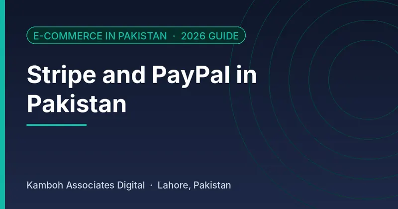 Stripe and PayPal in Pakistan: 2026 guide by Kamboh Associates Digital, Lahore